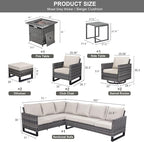 Patio Sectional Furniture Set - Image 3
