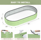 Raised Garden Bed, Oval Metal Planter Box - Image 5