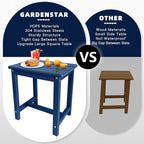 Adirondack Square Side Table, one-Tier Outdoor end Table, Patio Side Table - Image 4