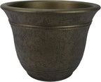 The HC Companies Sierra Round Self-Watering Pot by TheHCCompanies