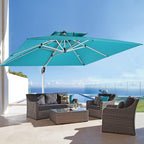 ABCCANOPY Patio Umbrella Cantilever Double Top Outdoor Offset Umbrella - Image 10