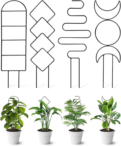 4 Pack Indoor Climbing Plant Trellis, Small Trellis by Whtawtaw