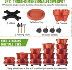 Vertical Strawberry Planter 5 Tier Stackable Tower Herb Planters Stacking - Image 7