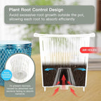 QCQHDU 2 Pack Self Watering Pots, 5.7 Inch Flower Pots - Image 5