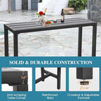 Outdoor Bar Table, Patio Console Pub Height Table - Image 5