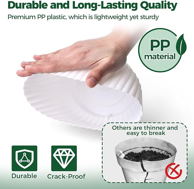 T4U 6 Inch Self Watering Pots for Indoor Plants, 6 Pack Plant Pots, Self - Image 5