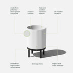 Veradek Demi Series Round Planter w/ Stand - Image 2