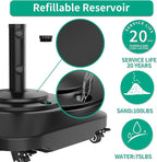 Umbrella Base with 5 Wheels, Upgraded 145lb Umbrella Stand Base, Heavy Duty & - Image 3
