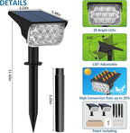 T-SUNUS Green Solar Spot Lights Outdoor Landscape Spotlights 2 Pack Dusk to - Image 7