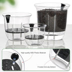 Plant Pots 6/5/4 inch Set of 3, Self Watering Pots - Image 3