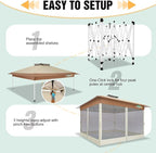 COBIZI Gazebo 13x13 Pop Up Canopy, Gazebos on Clearance - Image 7