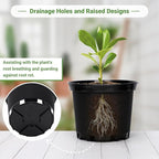 GREANER Nursery Pots, 1 Gallon Durable Flower Pots - Image 4