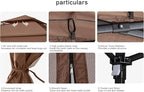 COOSHADE 11x11 Pop Up Gazebo Tent Outdoor Canopy Patio Shelter - Image 3