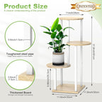 Plant Stand Indoor, 4 Tier Thickened Metal Corner Plant Shelf - Image 2