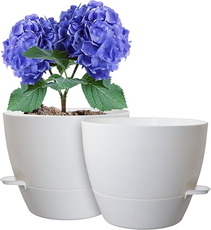 8 inch Self Watering Pots, Plant Pots by WSMKSZ