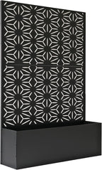 Oakland Living 6 ft. X 4 ft. Black Freestanding Metal Privacy Screen Room by Oakland+Living