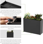 38" L x 10" W x 30" H Black Planter Box - Image 5