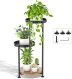 3 Tier Plant Stand Indoor Outdoor, Corner Tierd Metal Flower Shelf Pot Holder by Oppro