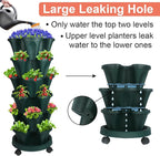 DUNCHATY Stackable Planter, Vertical Garden Planter - Image 4