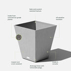Veradek Pure Series Nobleton Plastic Planter - Image 3