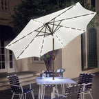 Blissun 9 ft Solar Umbrella, 32 LED Lighted Patio Umbrella, Table Market - Image 6