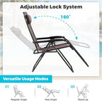 Homall Zero Gravity Chair Patio Folding Lawn Outdoor Lounge Gravity Camp - Image 7
