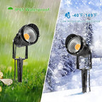 LightingWill 5W LED Landscape Lights, Warm White 3000K-3500K, Waterproof DC 12V - Image 5