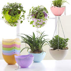 Foraineam Set of 7 Colors Self-Watering Hanging Planter Indoor Outdoor Garden - Image 4