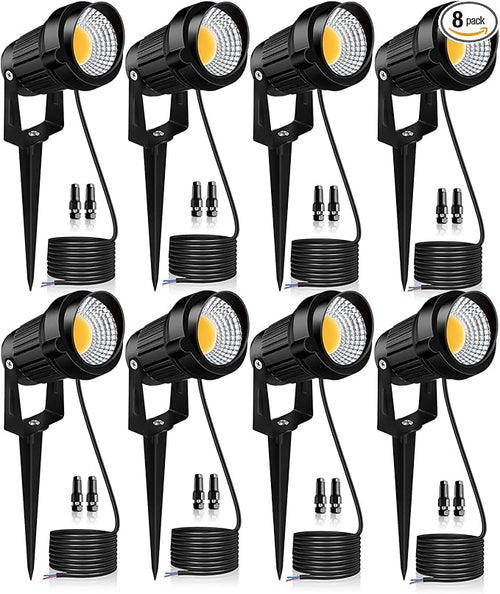12W LED Landscape Lights Low Voltage, 3000K Warm White 12V AC/DC Waterproof by Unknown