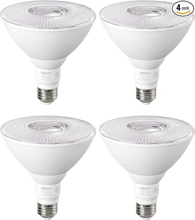 EDISHINE PAR38 Flood Lights Outdoor Bulb, Dimmable LED Flood Light Bulbs by EDISHINE