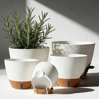 7/6.5/6/5.5/5 Inch Self Watering Pots, Plastic Flower Pots by Unknown
