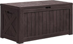 Greesum 120 Gallon Deck Box, Resin Outdoor Storage Container by BuynowfromGreesum