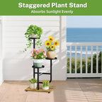 iDavosic.ly 3 Tier Plant Stand Indoor, Corner Tiered Multiple Flower Holder - Image 7