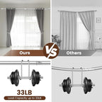 1” Diameter Curtain Rods Itself is 30 to144 inch 1 Pack Fit 30-142 inch - Image 4