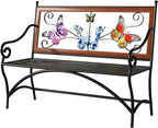 39.7" Outdoor Bench, Garden Bench, Patio Bench by KINGBO