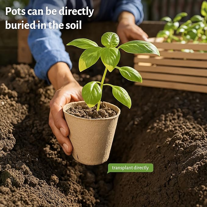 120 Packs 3.15 Inch Peat Pots, Biodegradable Pots - Image 5