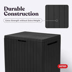 Keter City 30 Gallon Resin Outdoor Storage Box & Patio Side Table - Image 7