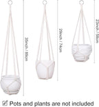 YIBOT 3 Pack Macrame Plant Hanger Indoor Hanging Planter - Image 2
