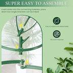 9 Pack Plant Support Stakes & Plant Cage Support Rings, Plant Stakes - Image 5