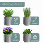 Barnyard Designs Indoor Herb Garden Planter Set - Image 6