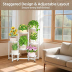 LASZOLA 7 Tiered Folding Plant Stand Indoor - Image 7