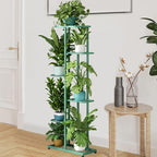 LINZINAR Plant Stand Metal 6 Tier 7 Potted Multiple Flower Pot Holder Shelf - Image 6