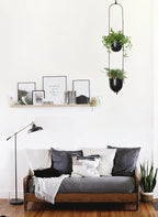 Modern Metal Hanging Planter for Indoor Outdoor Plants - Image 7