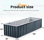 KING BIRD Galvanized Raised Garden Bed - Image 8