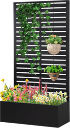Metal Raised Garden Bed with Trellis, Planter Box - Image 9