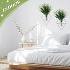 8 Pieces Silver Wall Decor Hanging Planters - Image 4