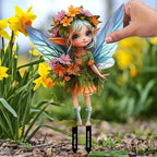 Fairy Garden Stake Decor, Acrylic 2D Garden Fairy Decoration, Fairy Garden - Image 3