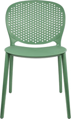 2xhome Set of 3 Patio Dining Chairs | Modern Stackable Outdoor Pool Side Chair - Image 6