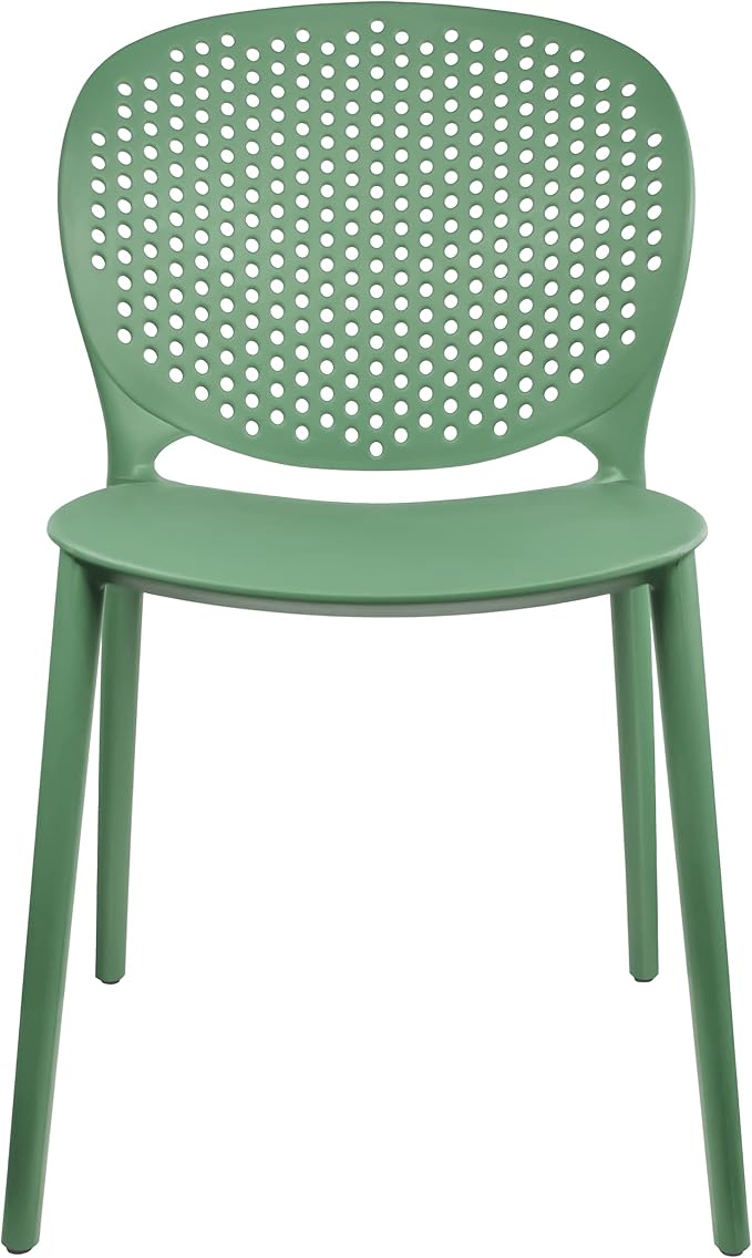 2xhome Patio Dining Chair | Modern Stackable Outdoor Pool Side Chair | Weather by 2xhome