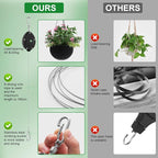 1 Pack Heavy Duty Retractable Plant Hangers, Adjustable Pull-Down Pulleys - Image 5